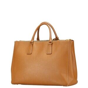 Prada Galleria Camel Leather Brown Brown Saffiano Handbag
